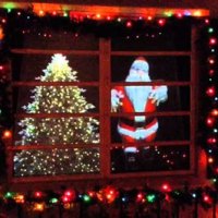 Animated Christmas Window Decorations