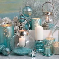 Aqua Christmas Decorations