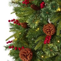 Artificial Christmas Trees With Berries And Pine Cones