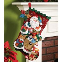 Bucilla Felt Applique Christmas Stocking Kit