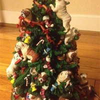 Bulldog Christmas Tree Danbury Mint