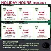 Christmas Eve Bank Hours