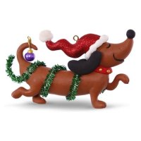 Christmas Wiener Dog
