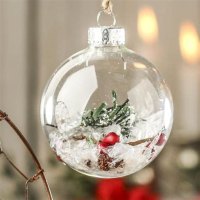 Clear Fillable Christmas Ornaments