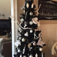 Decorated Black Christmas Tree Pictures