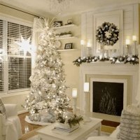Decorating White Christmas Trees