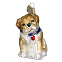 English Bulldog Christmas Ornaments