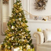 Gold Tree Decorations Christmas