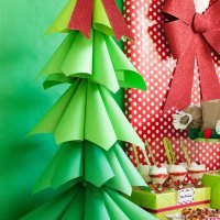 Homemade Paper Christmas Tree Decorations