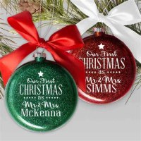 Personalized Enement Christmas Ornaments