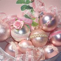 Pink Christmas Bulbs