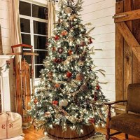 Rustic Christmas Tree Decorating Ideas