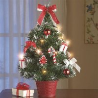 Tabletop Decorated Christmas Trees