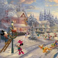 Thomas Kinkade Disney Christmas Tree