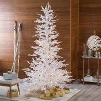 White Twig Christmas Tree Prelit